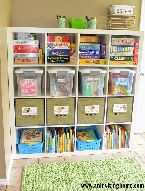 How to Store Classroom Puzzles and Game Boards