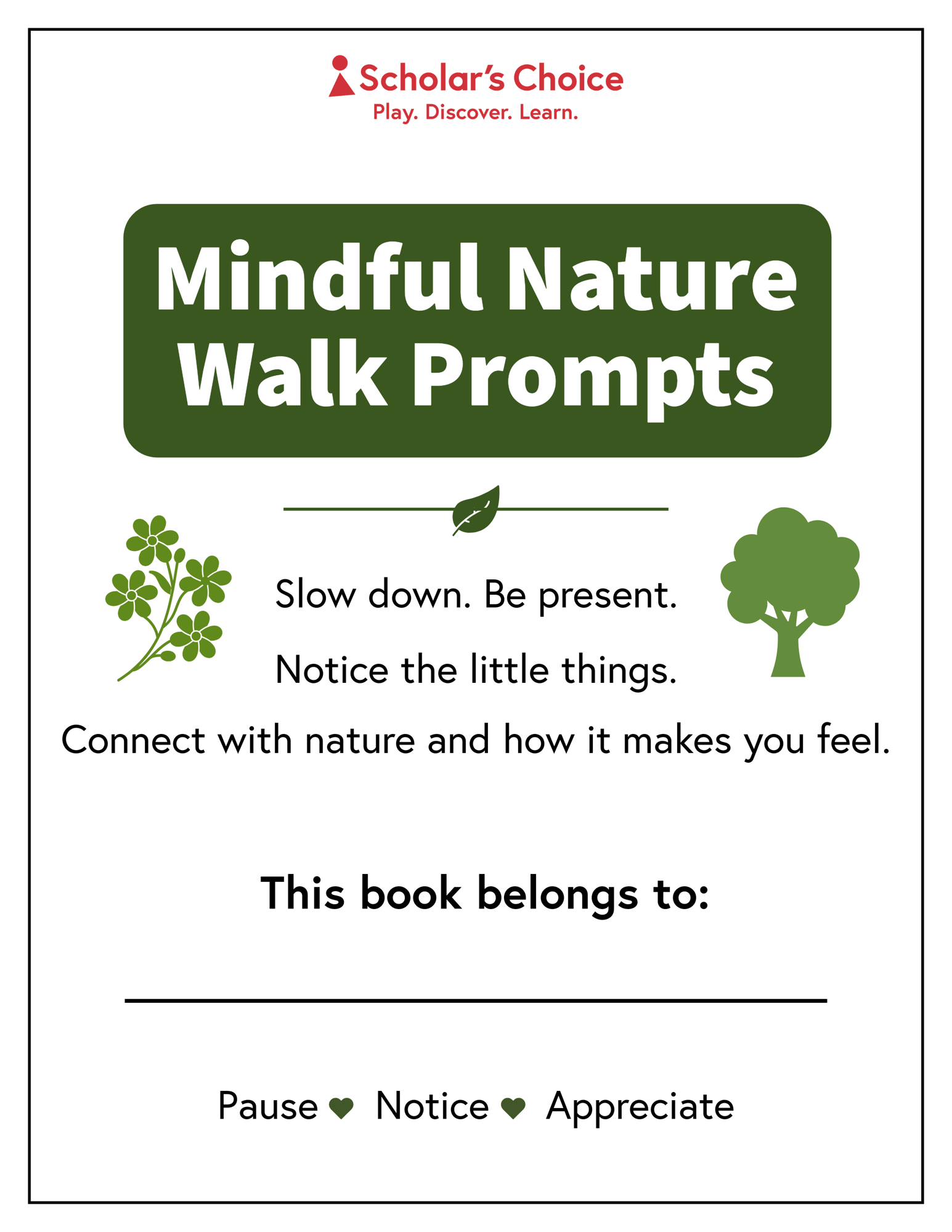 mindful nature walk_printable