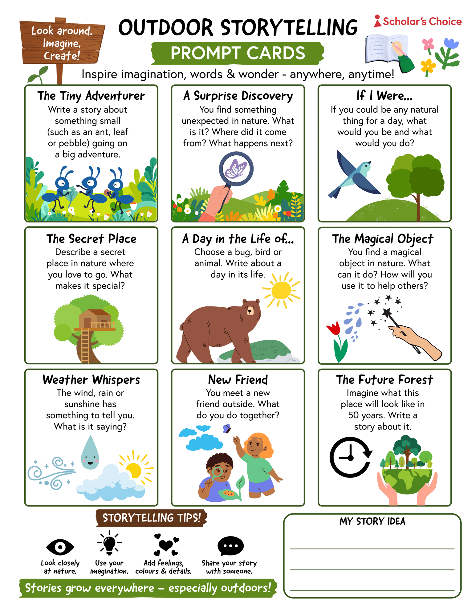 outdoor story prompt cards_printable