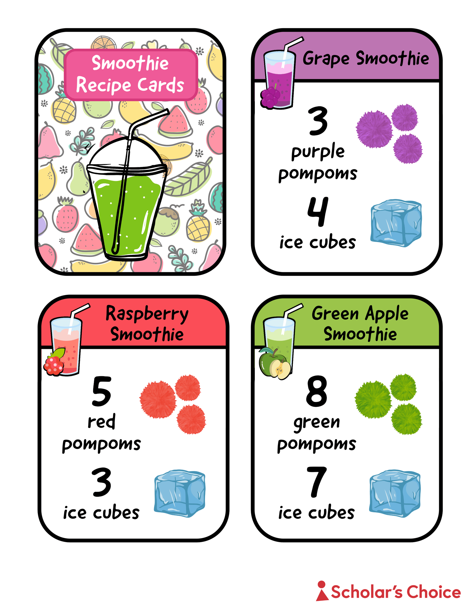 v3 pic smoothie recipe cards_printable