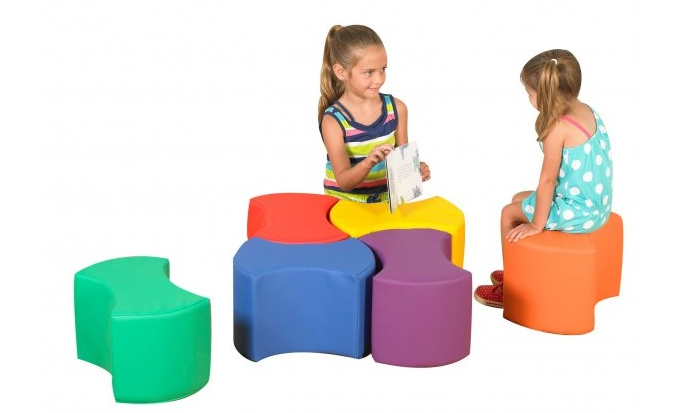   Bowtie Seating  can be arranged in a variety of ways by either the teacher or the children.  