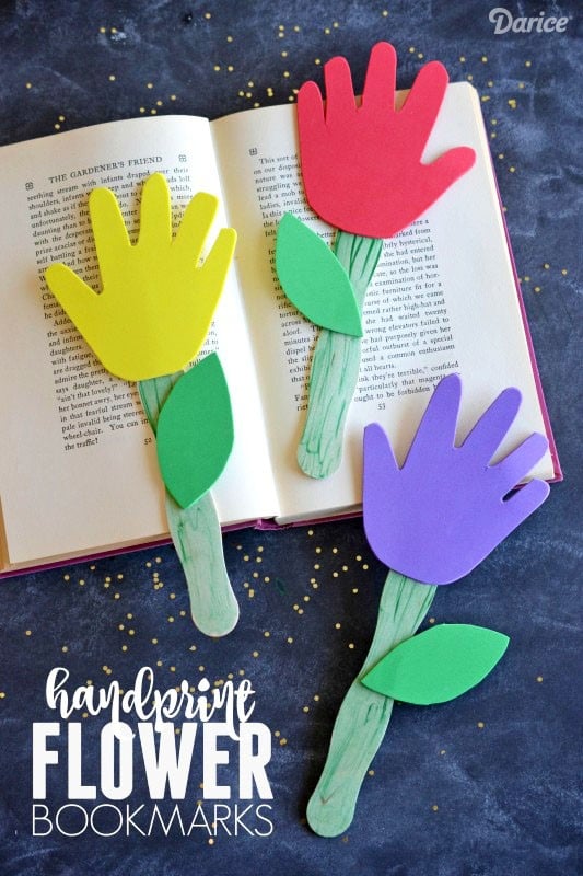 Toddler Program Handprint Bookmarks For Mom
